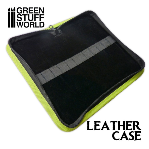 Green Stuff Premium Ledertasche für Werkzeuge und Pinsel für Modellbauer
